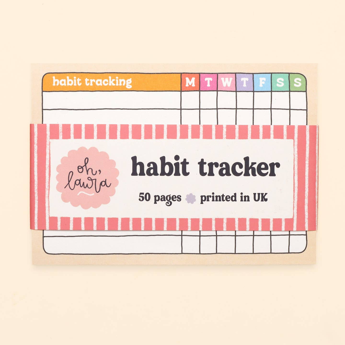 A6 Habit Tracker Notepad – Handmade Nottingham