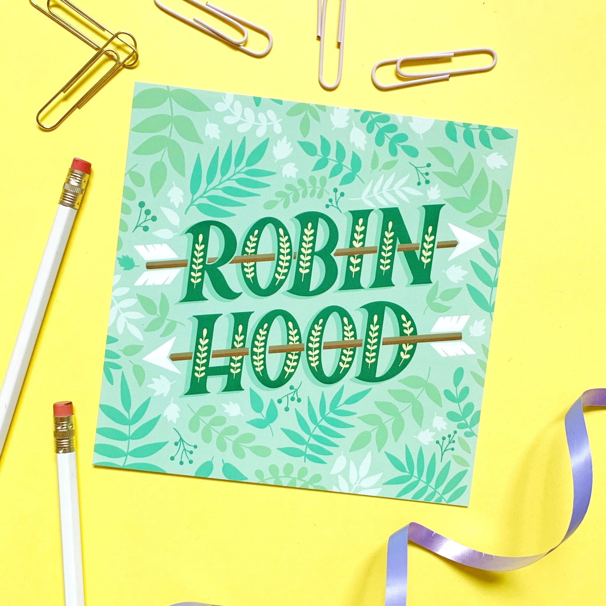 Robin Hood Mini Print Handmade Nottingham