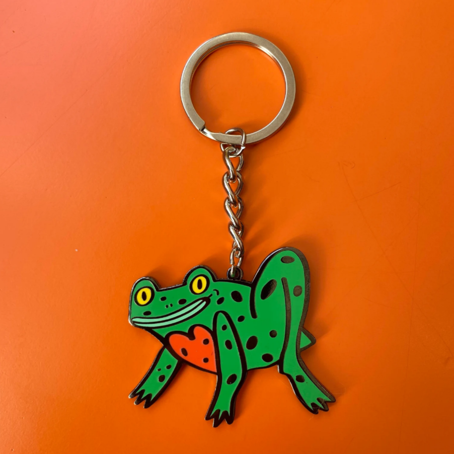 Frog Key Ring Handmade Nottingham