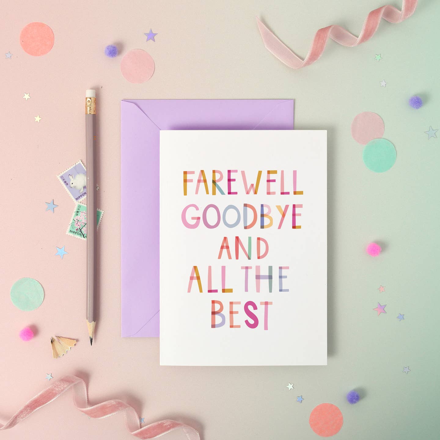 Farewell Goodbye and All the Best Card – Handmade Nottingham