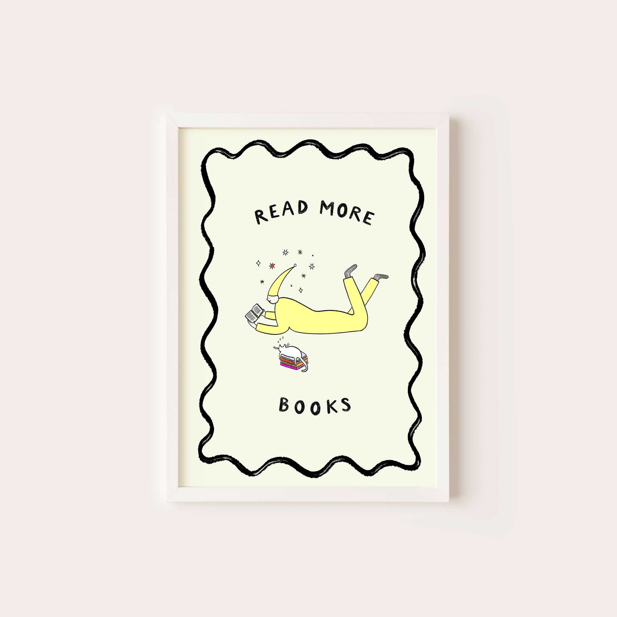 Read More Books Art Print – Handmade Nottingham