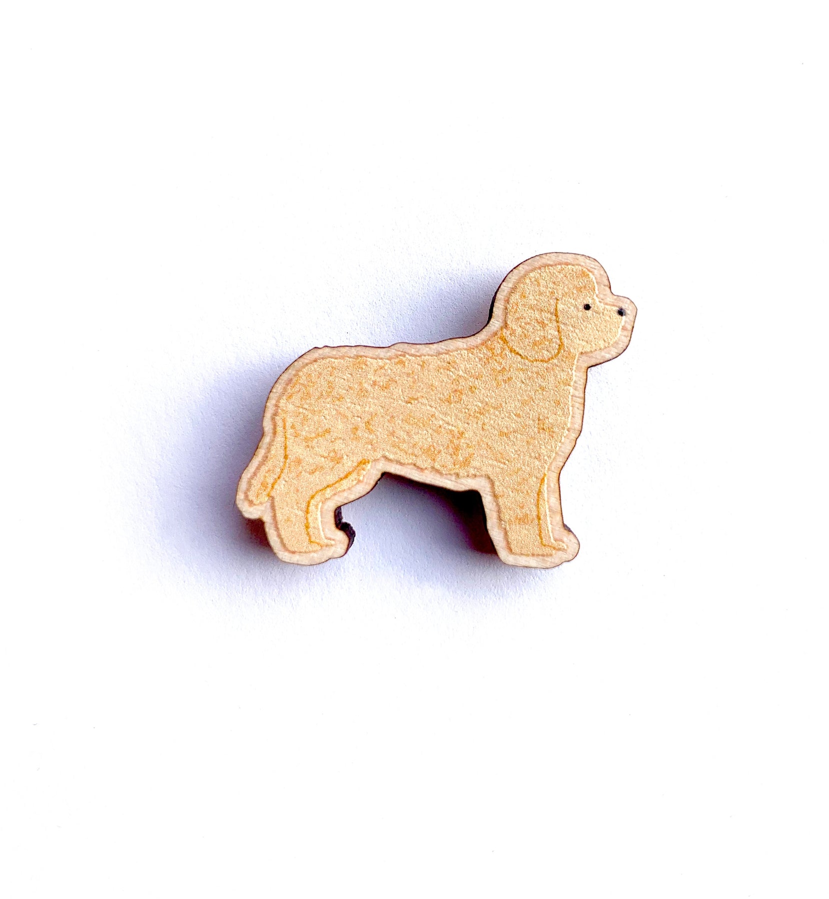 Cockapoo Wooden Cockapoo Wooden Pin – Handmade Nottingham