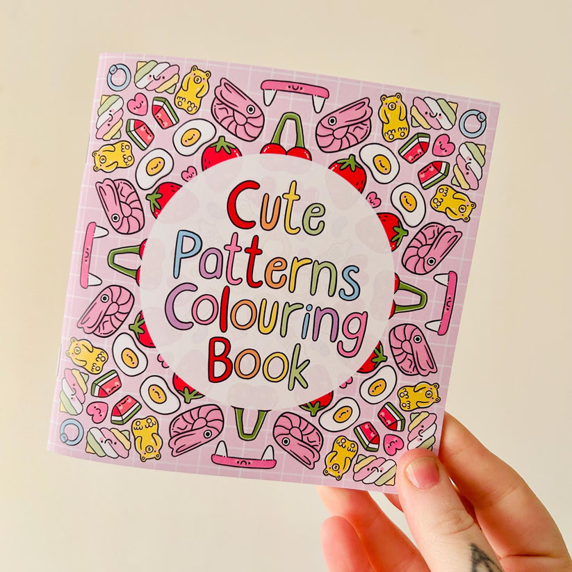 Cute Patterns Colouring Book – Handmade Nottingham