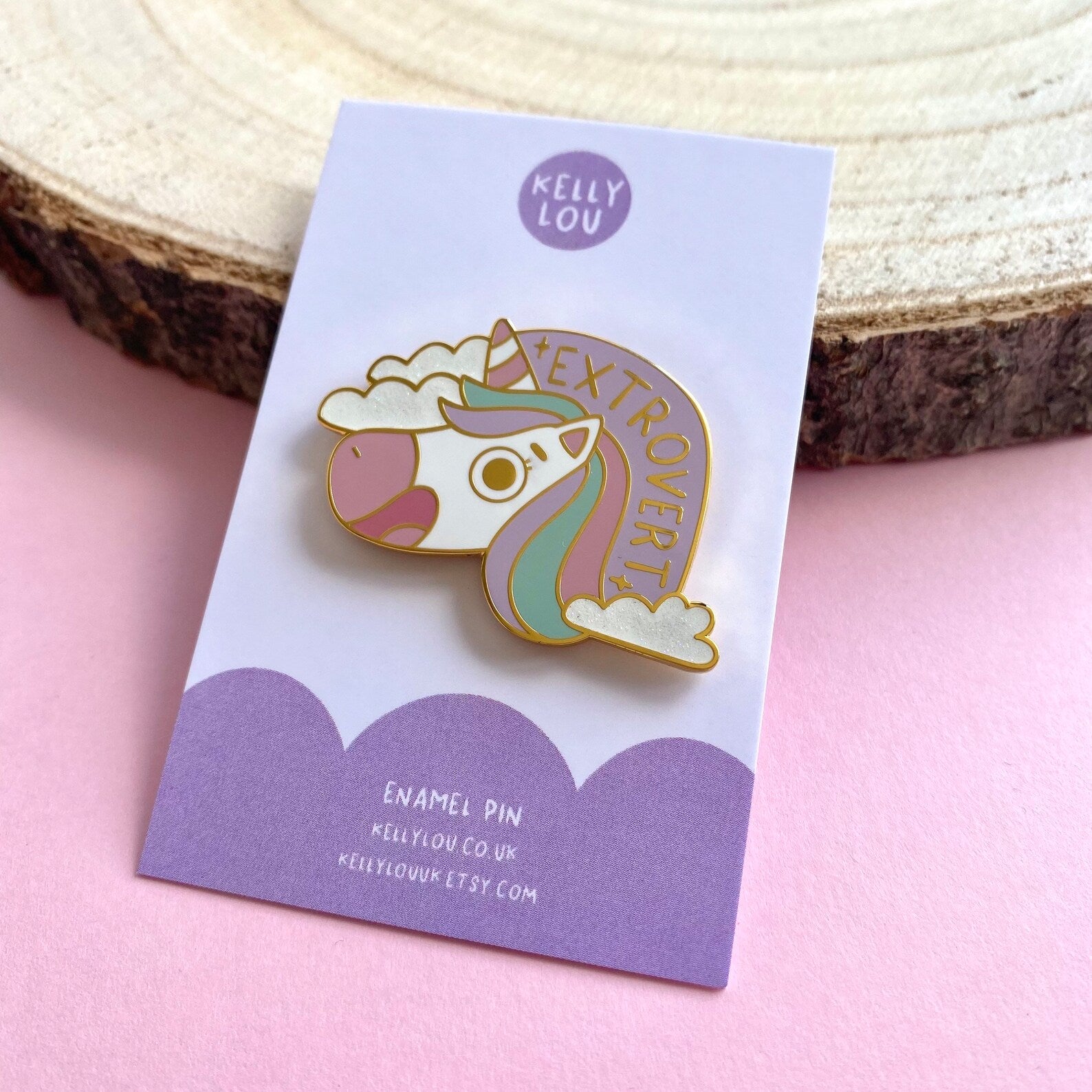 Extroverticorn Pin – Handmade Nottingham