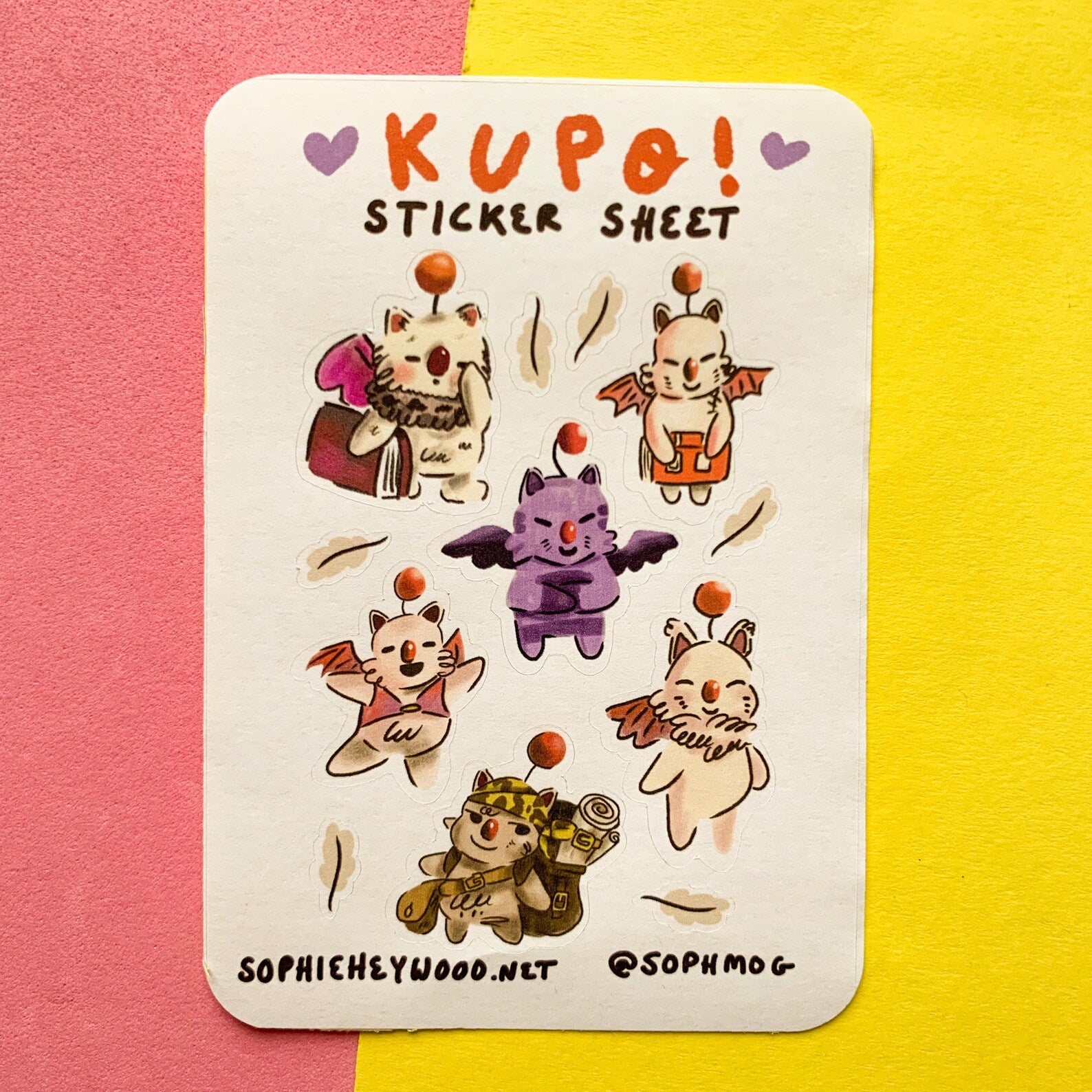 Kupo Sticker Sheet – Handmade Nottingham