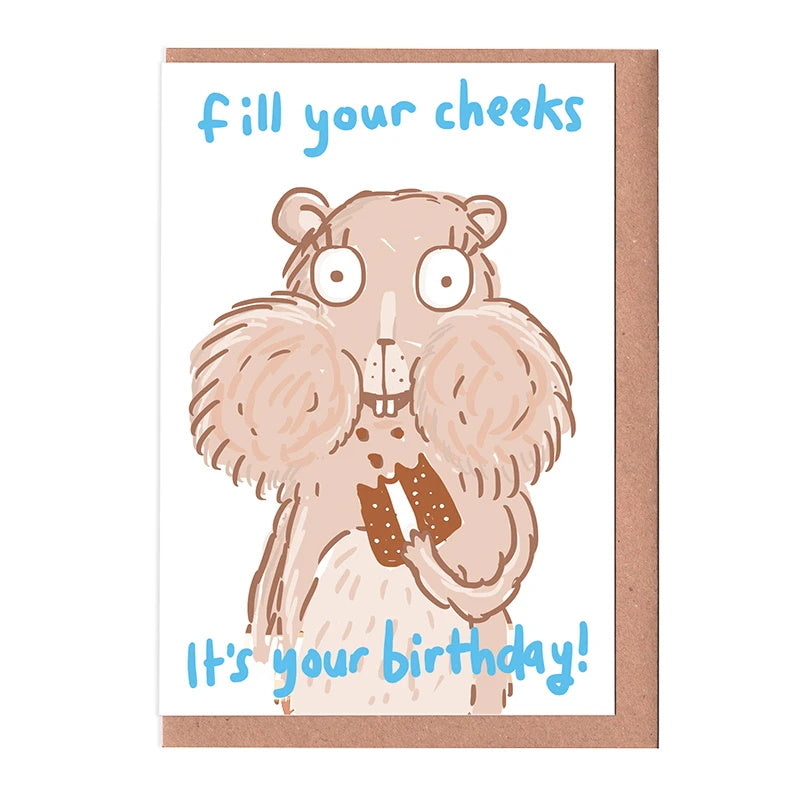 Fill your cheeks! card – Handmade Nottingham